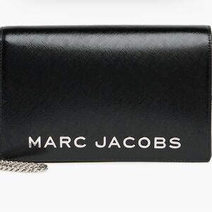 Marc Jacobs Black Leather Chain Wallet